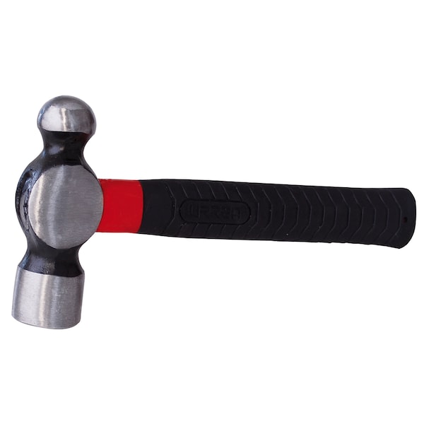 Urrea Short black ball pein hammer, fibberglass handle 24Oz 1324FVS - main